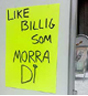 Auda, mor din er på billigsalg. Foto: Dagbladet.