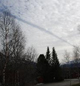 Fint vÃ¦r her og katastrofe der. Foto: Meteorologisk Institutt.