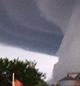 Fanget i en tornado. Foto: VG-TV.