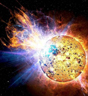 Solstormer kan skape enorme problemer. Foto: NASA.