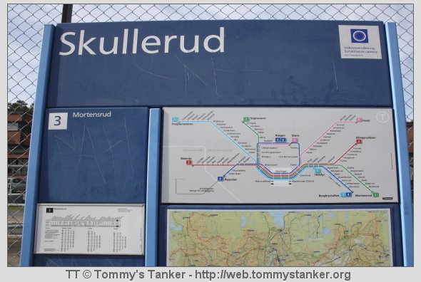 Velkommen til Skullerud T-banestasjon. Foto: TT.