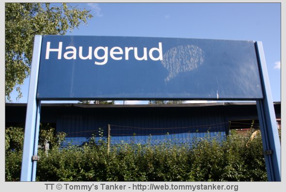 Dette er Haugerud T-banestasjon. Foto: TT.