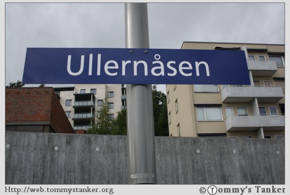 Dette èr Ullernåsen T-banestasjon. Foto: TT.