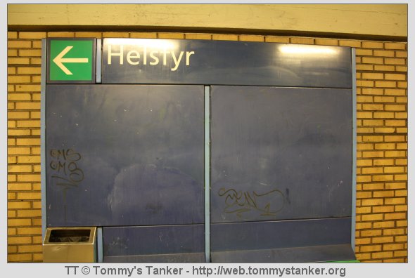Dette er Helsfyr T-banestasjon. Foto: TT.