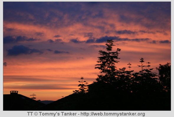 Solnedgang. Foto: JTK.