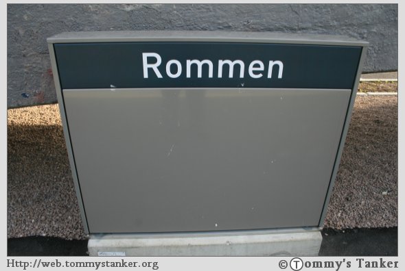Dette er Rommen T-banestasjon. Foto: TT.