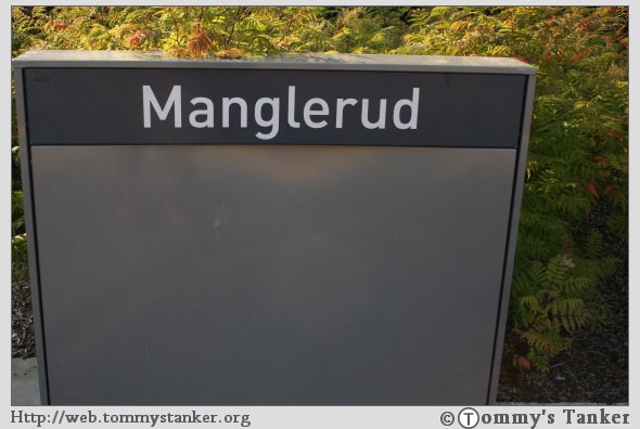 Dette èr Manglerud T-banestasjon. Foto: TT.