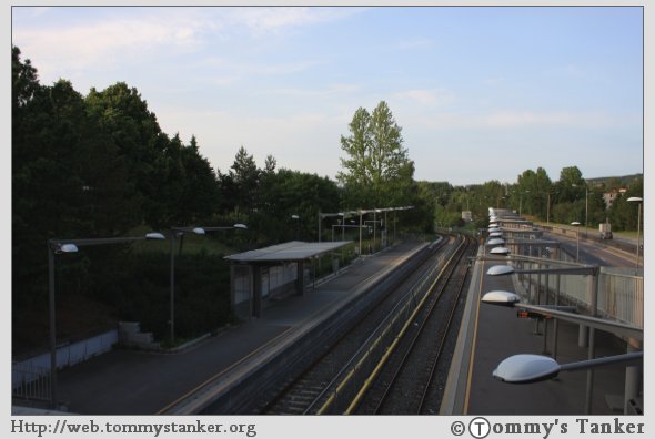 Et lite oversiktsbilde av Manglerud T-banestasjon. Foto: TT.